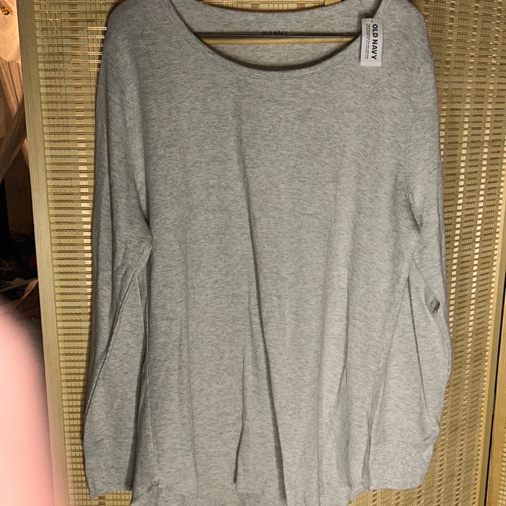 Women’s Old Navy NWT TUNIC SIZE EXTRA EXTRA LARGE, TALL, LIGHT GRAY NEVER WORN